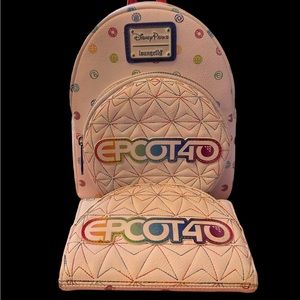 EPCOT 40th Loungefly and matching wallet